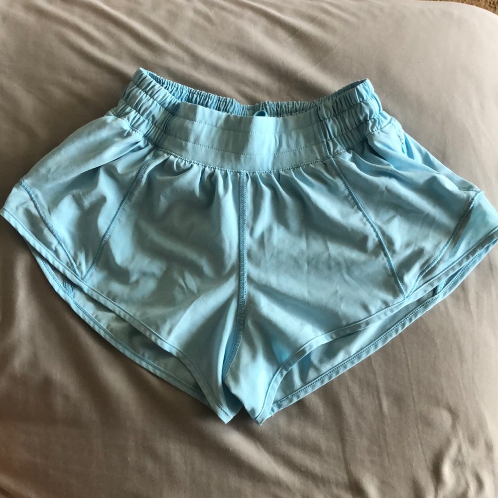 Light Blue Lulu Lemon Shorts